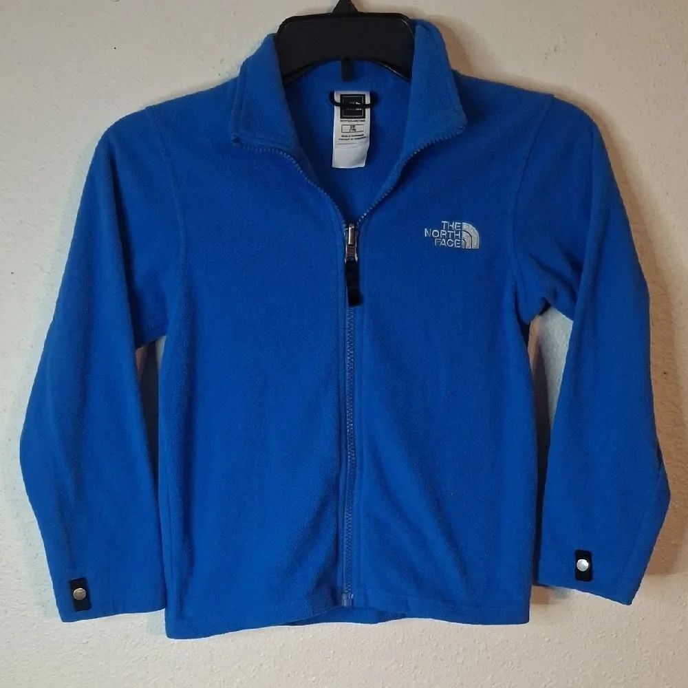 The North Face Vibrant Blue Zip-Up Fleece size small